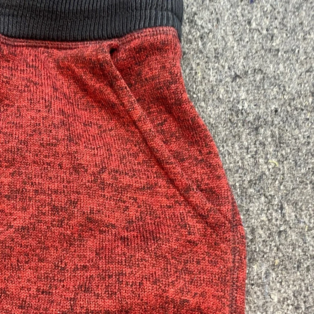 American Eagle Joggers Sz XS Mens Red Marled Skater Striped Cuffs Sweatpants